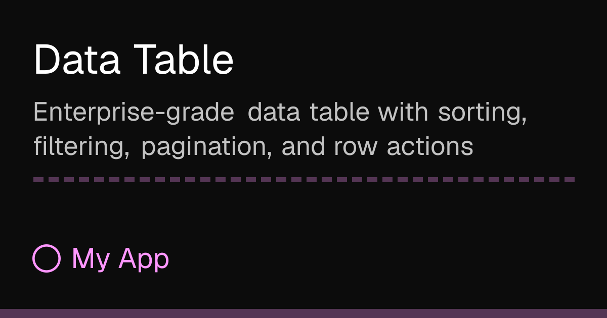 Data Table