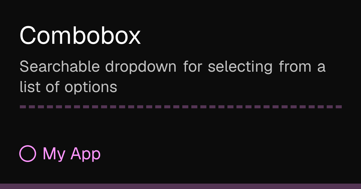 Combobox
