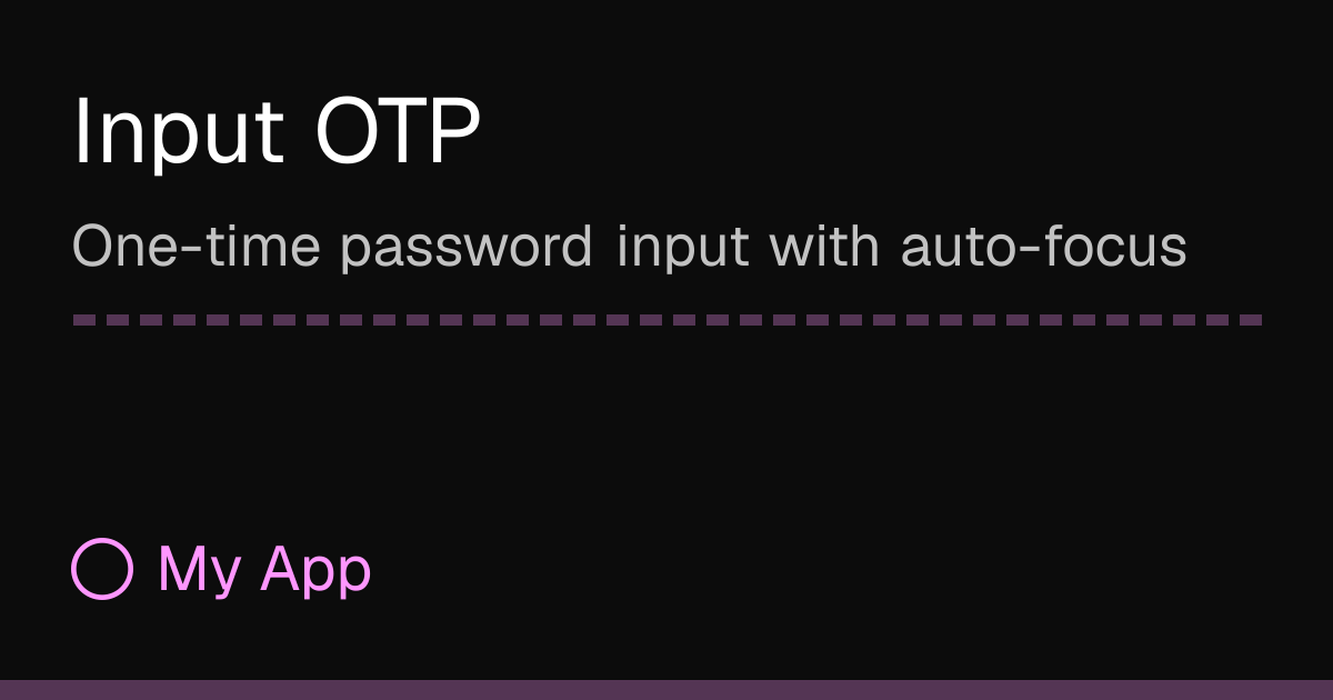 Input OTP