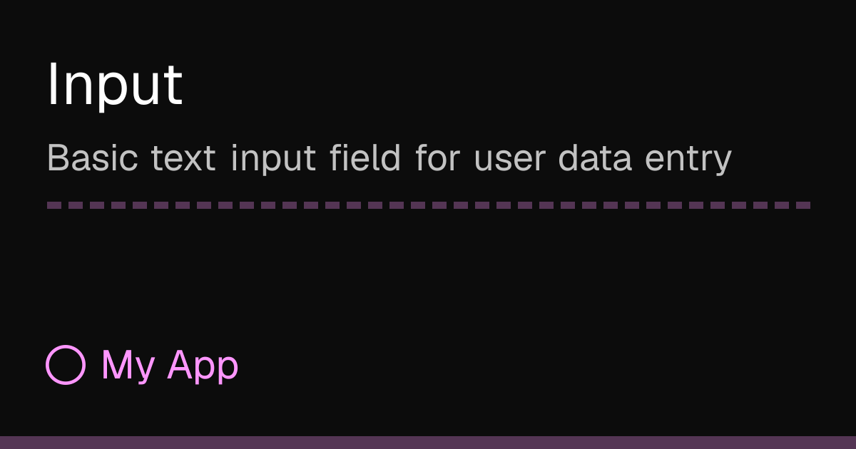 Input