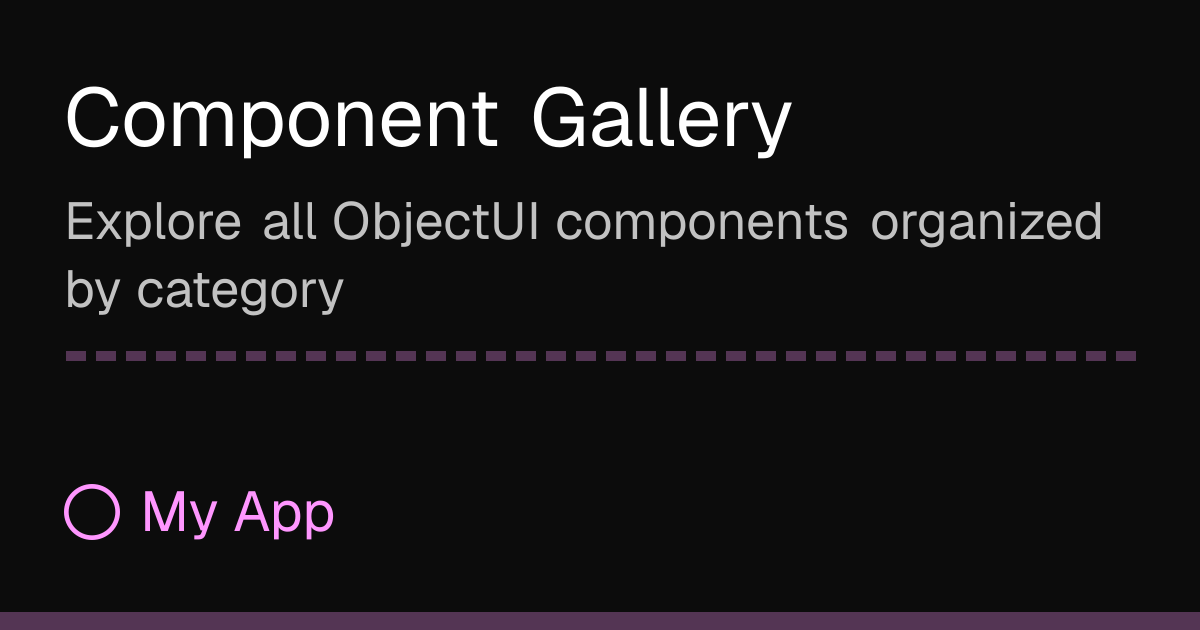 Component Gallery
