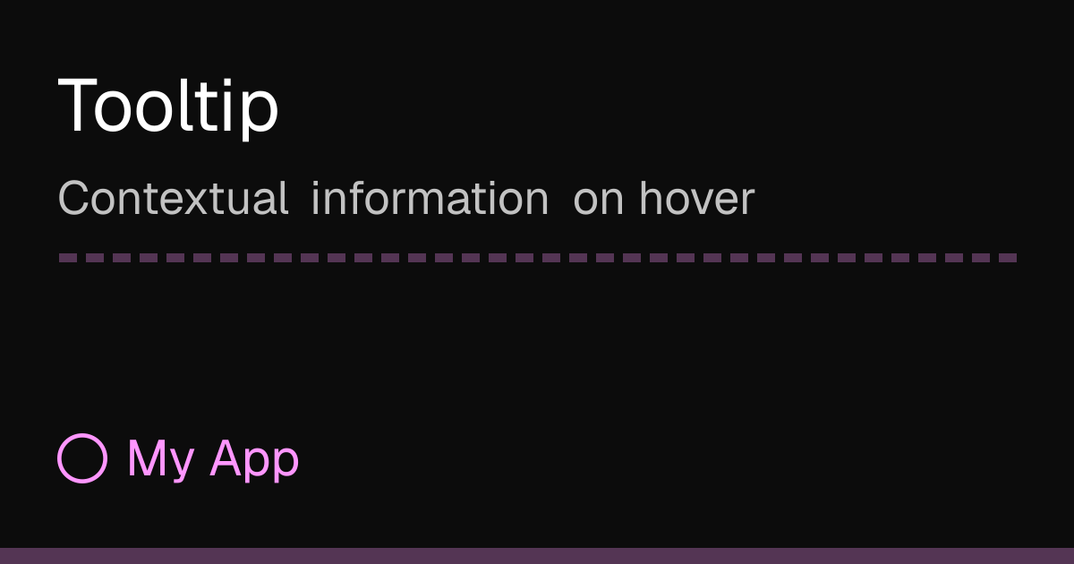 Tooltip
