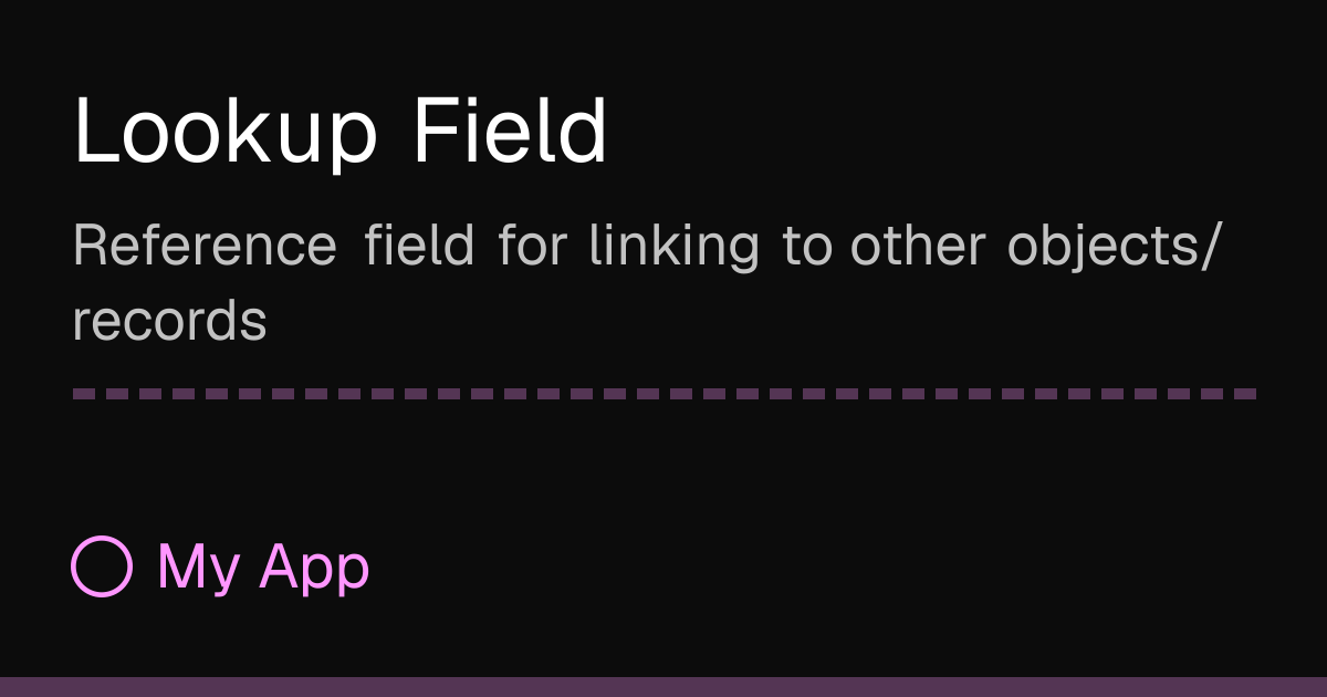 Lookup Field