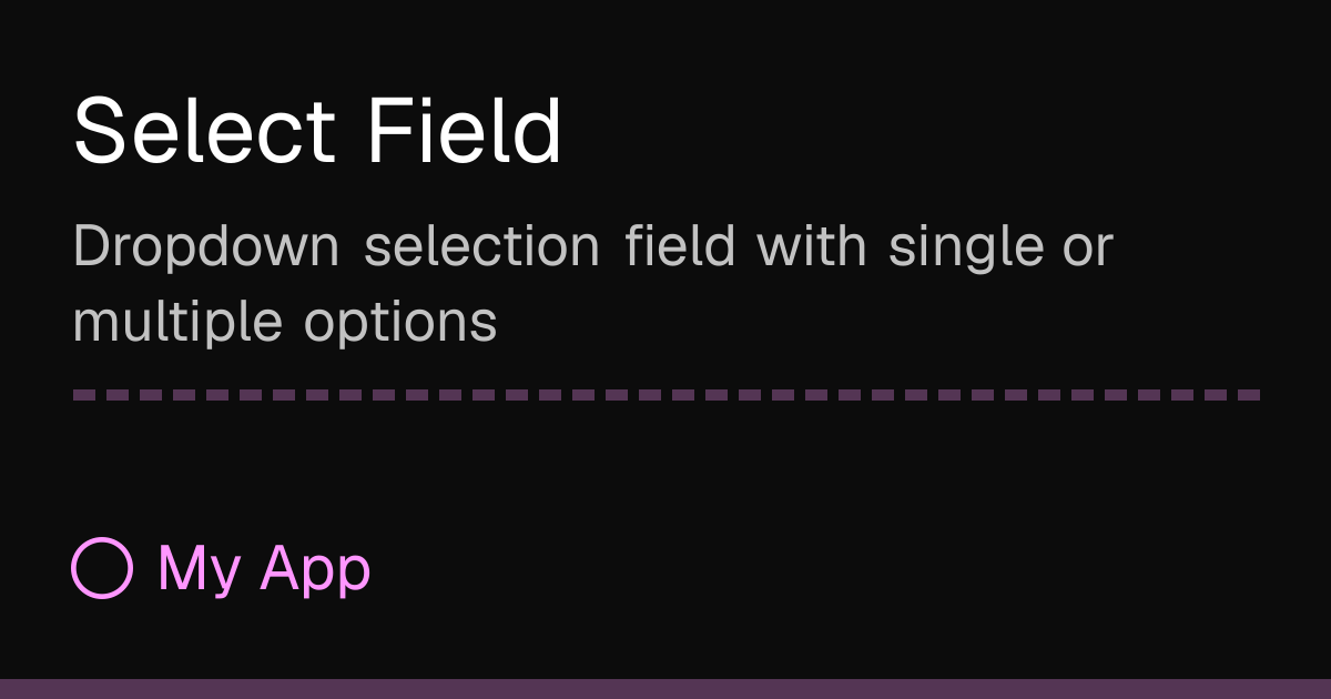 Select Field