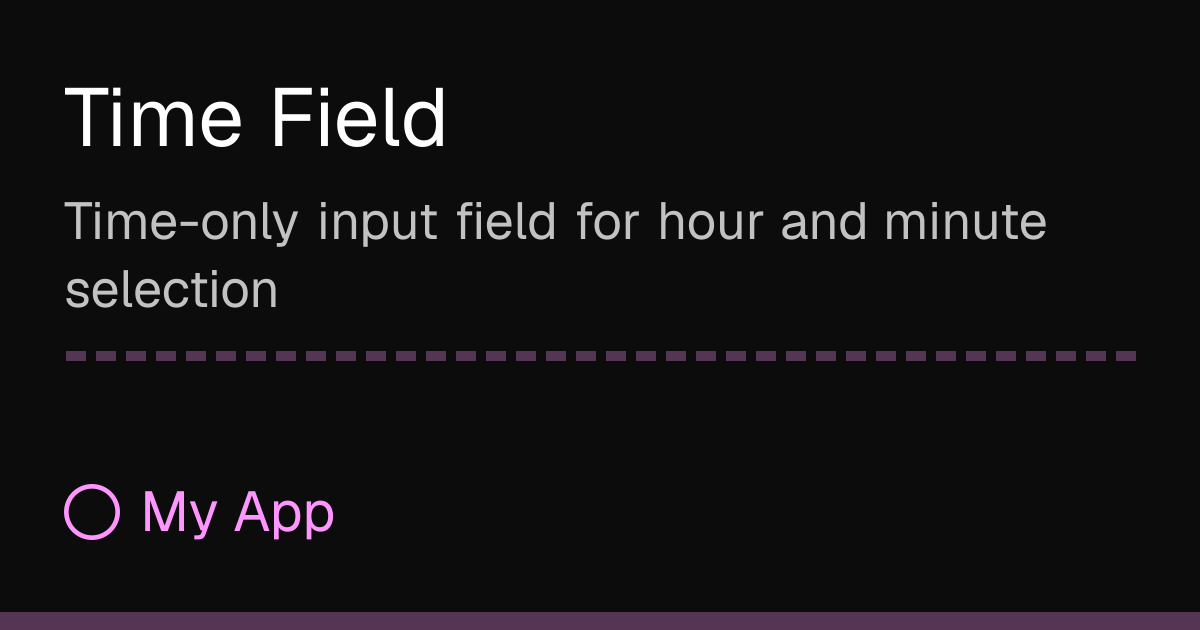 Time Field