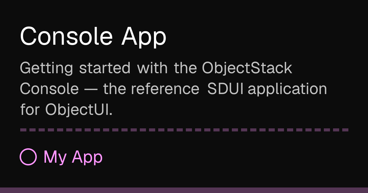 Console App