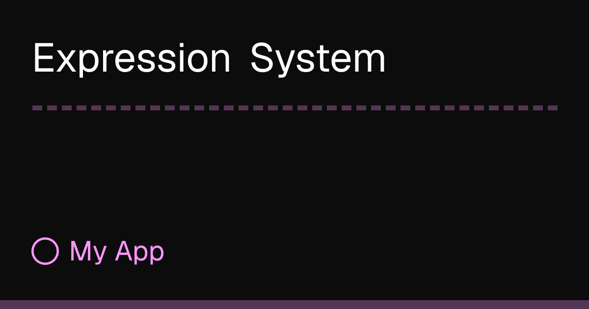 Expression System
