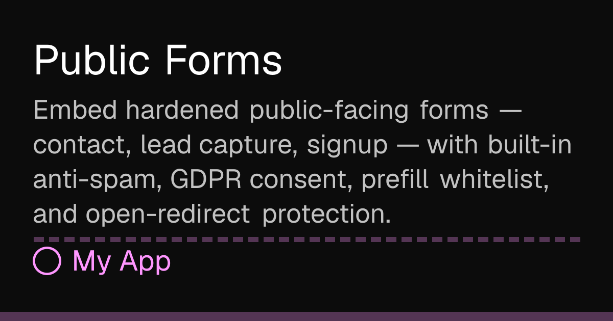Public Forms